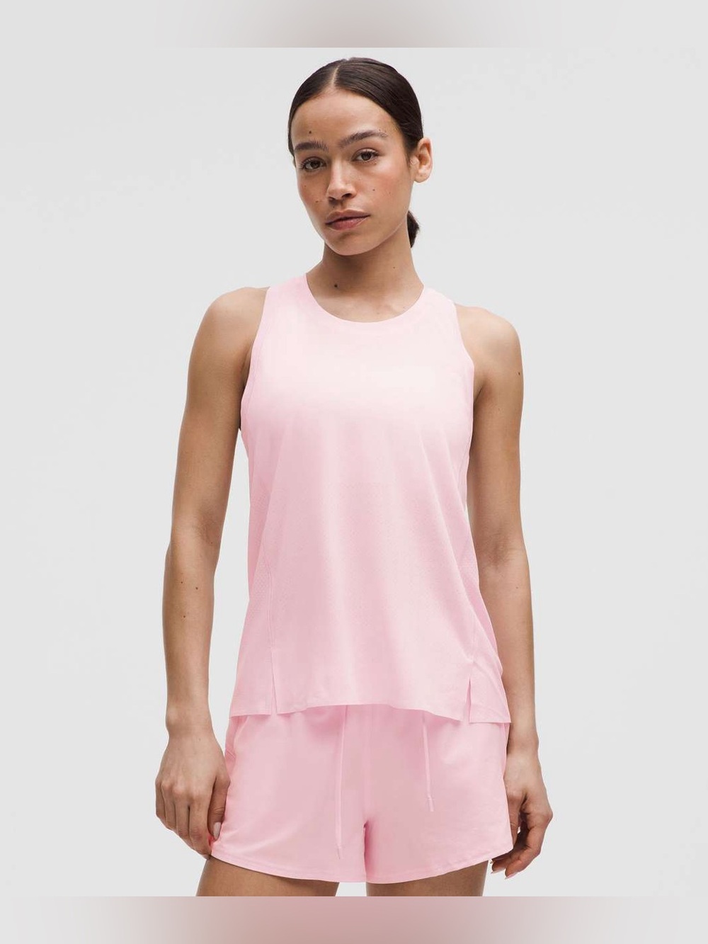 Lululemon Fast and Free Singlet size XS Pink Organza PNKO